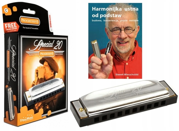 HOHNER SPECIAL 20 C HARMONIJKA USTNA DIATONICZNA + KSIĄŻECZKA SAMOUCZEK ...