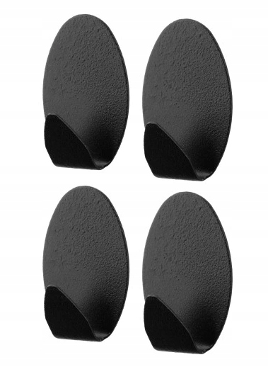 

Wieszak Samoprzylepny Owalny Black 4 Szt 25123