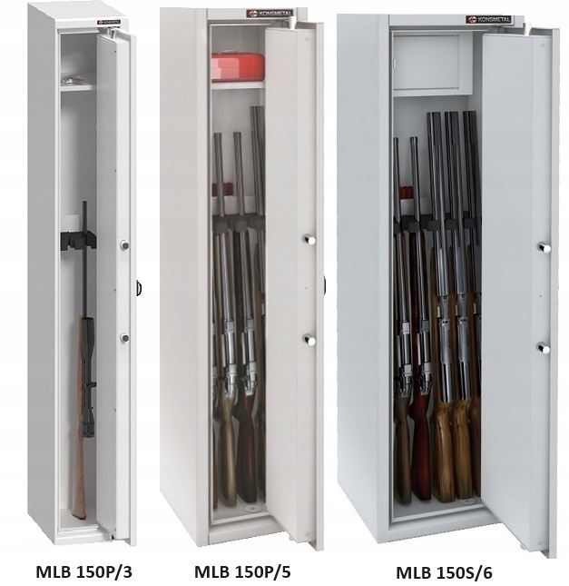 Sejf na broń 15 szt. broni długiej MLB2 150D/10+5-K. Zamek kluczowy Zamek kluczowy