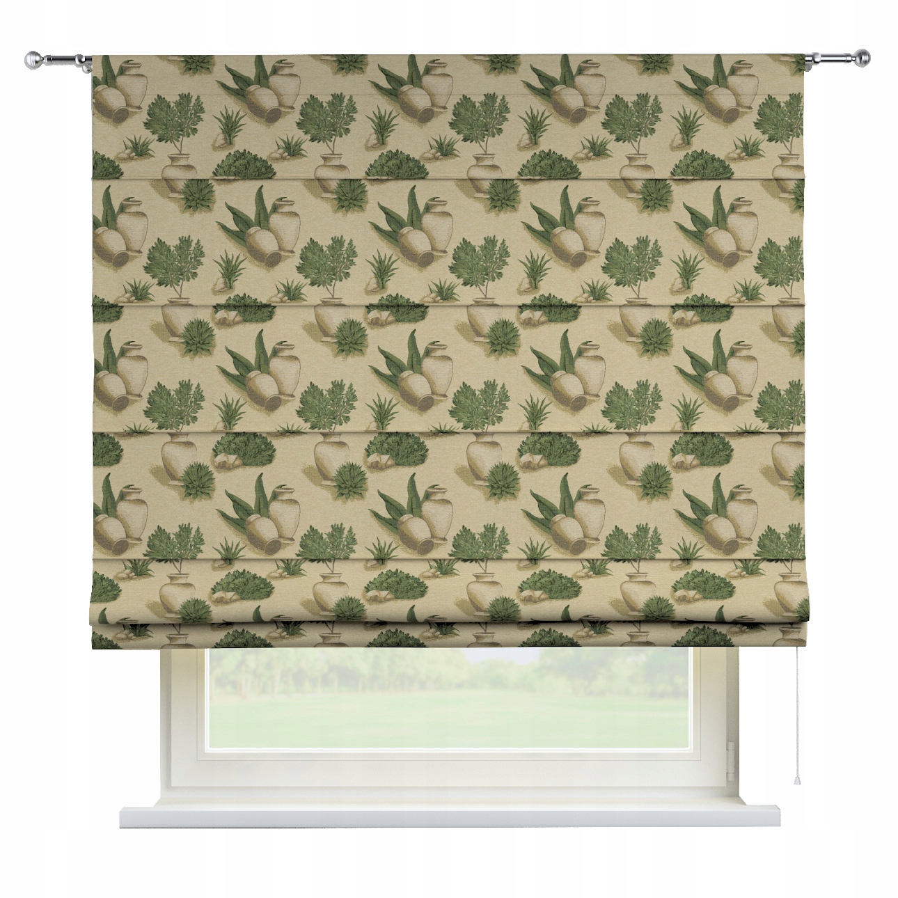 Hotová rímska roleta Torino 120 x 170 cm zelená