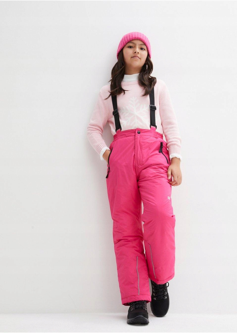 164 Bonprix SPODNIE NARCIARSKIE DZIEWCZĘCE rve Długość długie