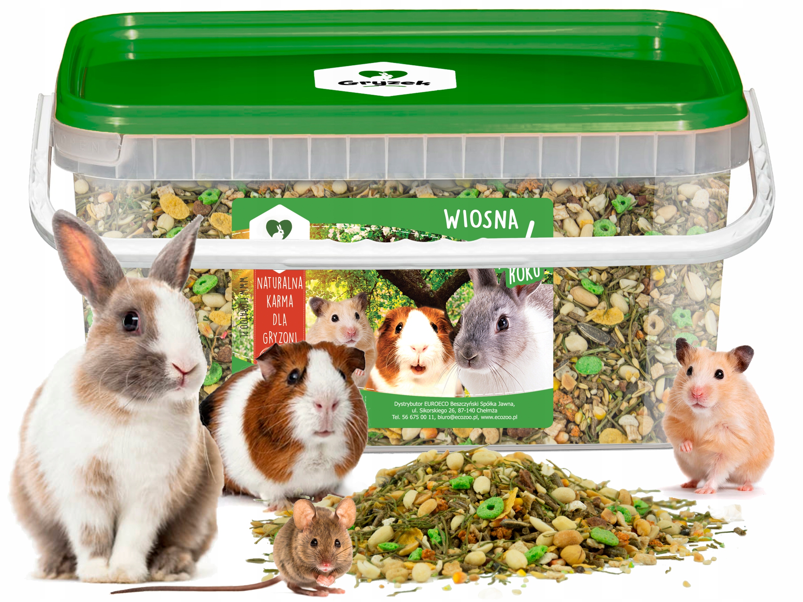 NATURALNY POKARM 4 PORY ROKU DLA KRÓLIKA GRYZONI