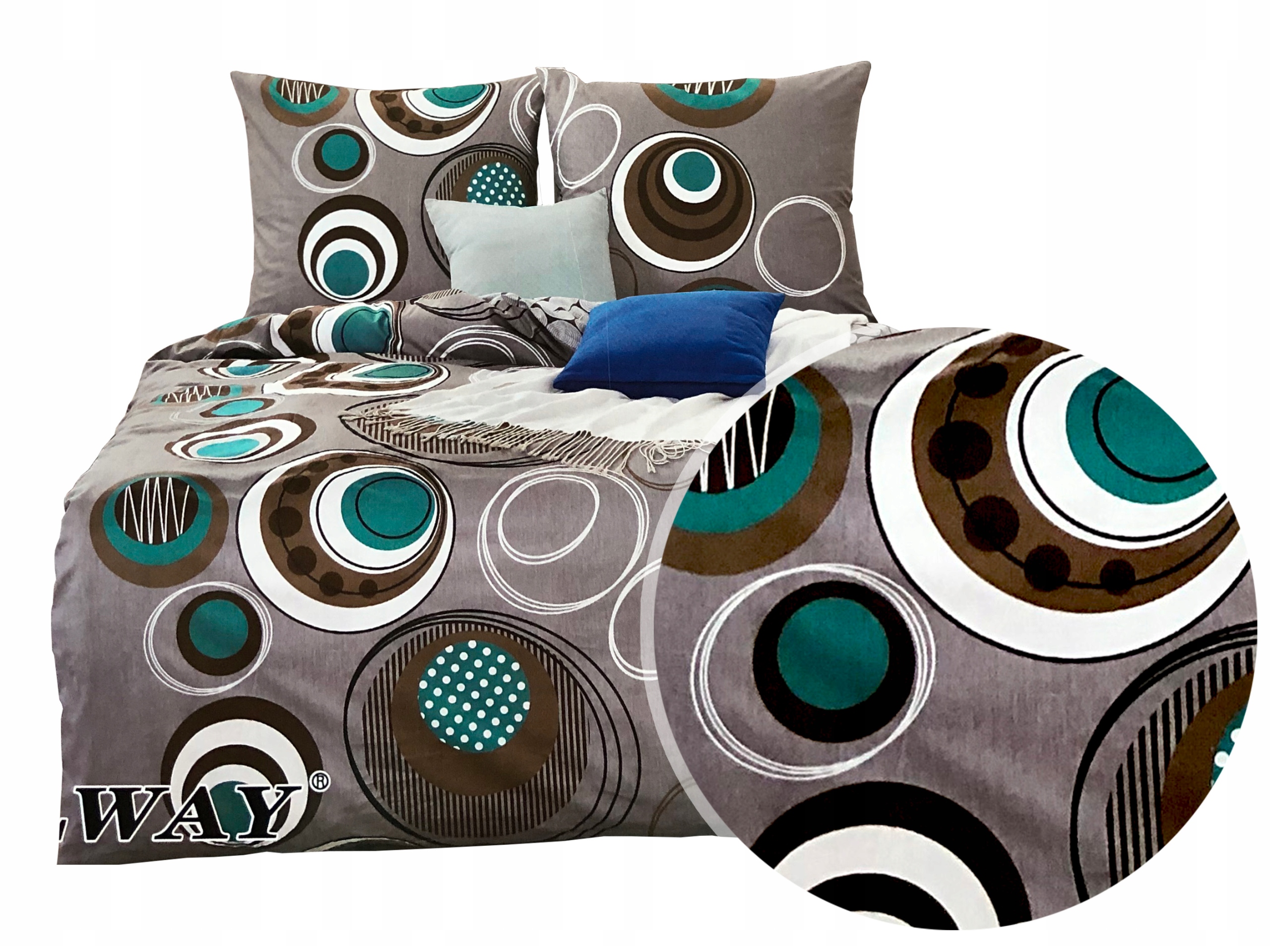 Pościel 160x200 Elway 100% Bawełna Komplet Pościeli Satynowej Nowe