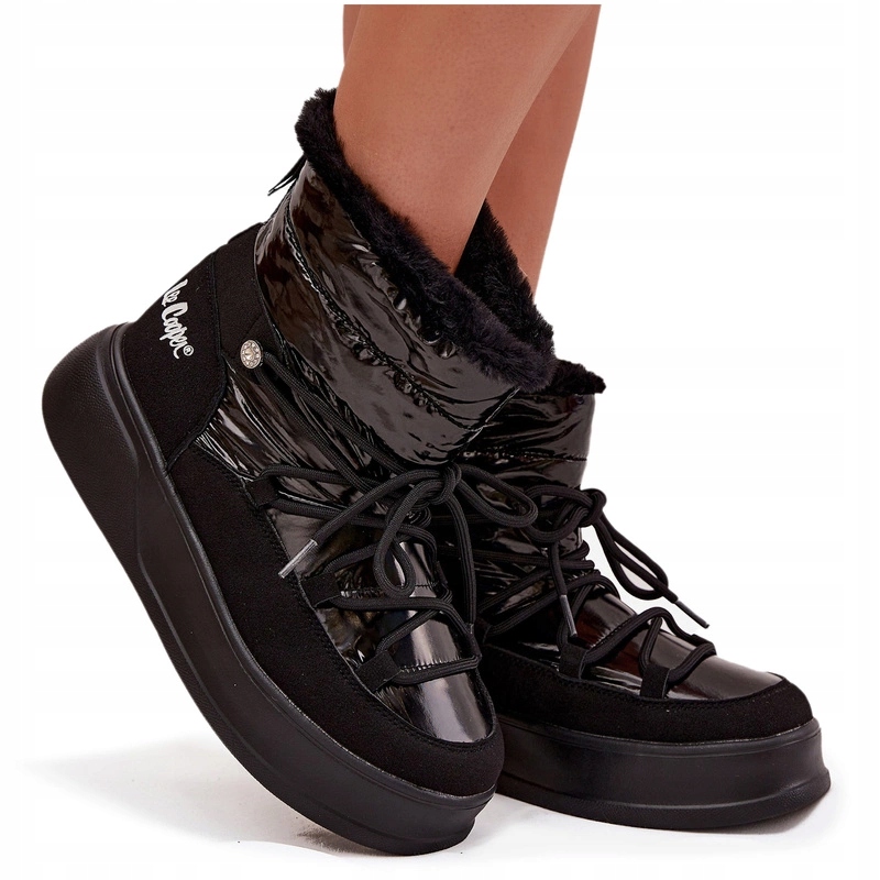 Dámské Sněhule Na Platformě Kožíšek Lee Cooper LCJ-25-03-3814 Černé 38