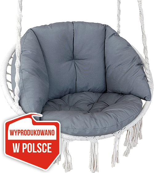 PODUSZKA NA HUŚTAWKĘ BOCIANIE GNIAZDO BOHO POLSKA Szerokość poduszki 60 cm