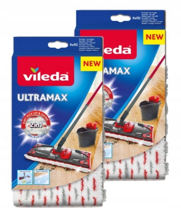 

2 szt Wkład Mopa Vileda Ultramax Ultramat płaski