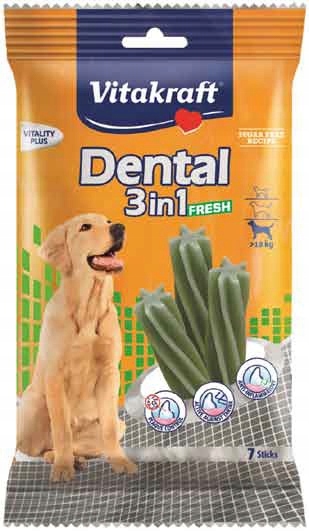 PRZYSMAKI DLA PSA VITAKRAFT DENTAL FRESH 3W1 180 G