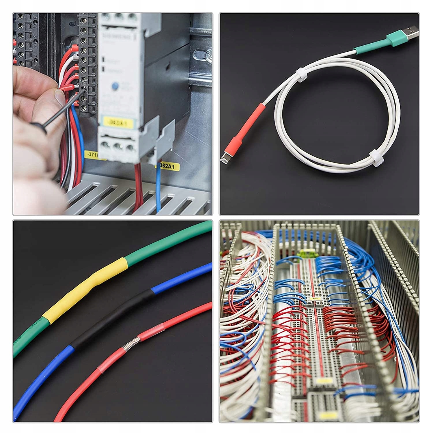 RURKI TERMOKURCZLIWE KONEKTORY IZOLOWANE ZESTAW XL Kod producenta 678 el koszulki termokurczliwe konektory