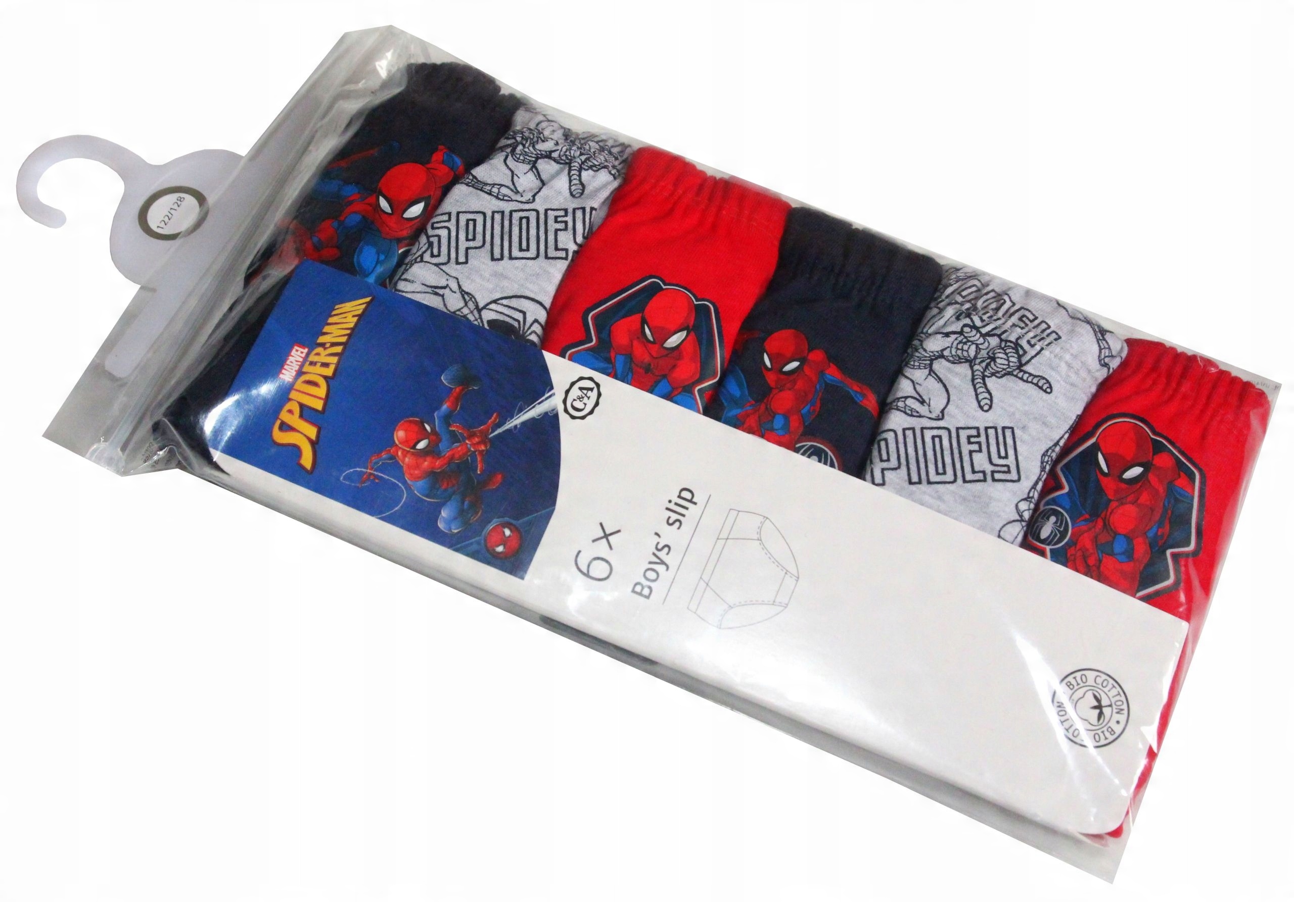 

C&a 6 Pack Majtki Slipki Spiderman 92