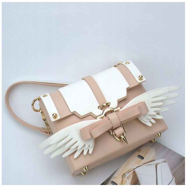 Dámská Kabelka Kufřík Angel Elegantní Módní Rameno Krémově Bílá Stylová