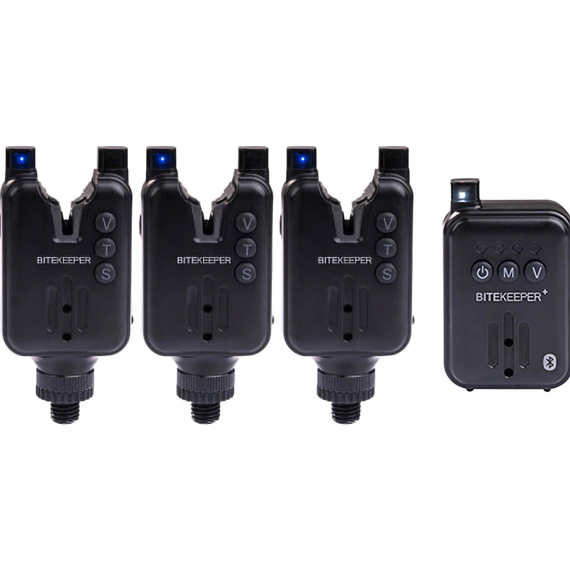 Sada signalizátorů Rippton BiteKeeper Pro 3+1 Bite Alarm Black