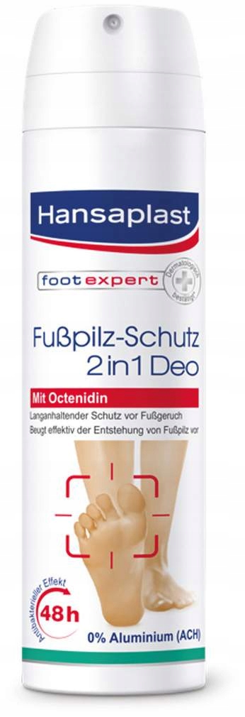 

Hansaplast 2in1 Deo dezodorant do butów i stóp 48h