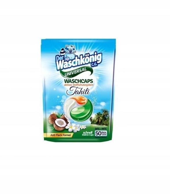 

Waschkonig, Kapsułki Tahiti Universal, 50 sztuk