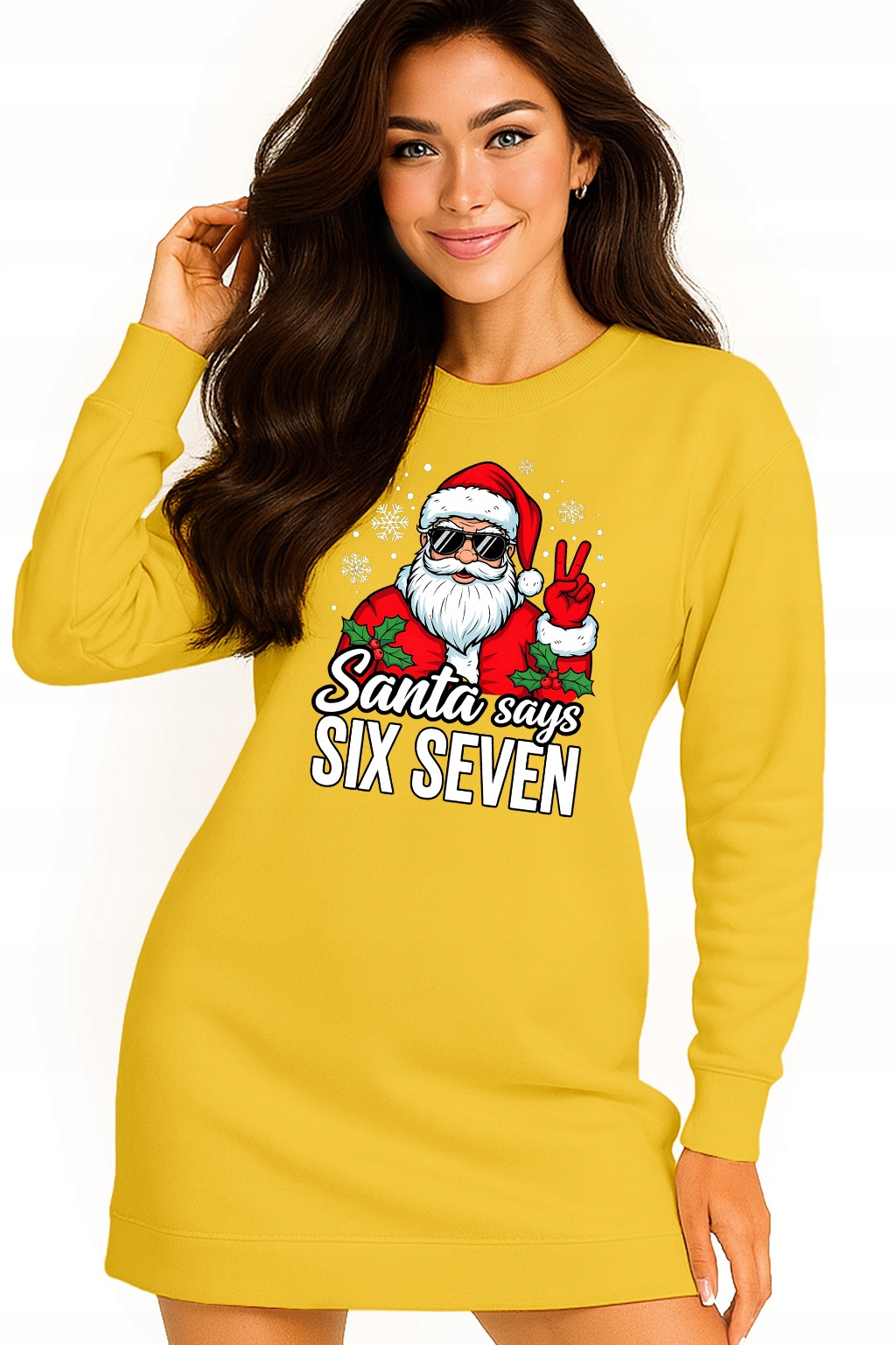 Mikina Vánoční Oversize Šaty Six Seven 67 Dárek K Vánocům XL