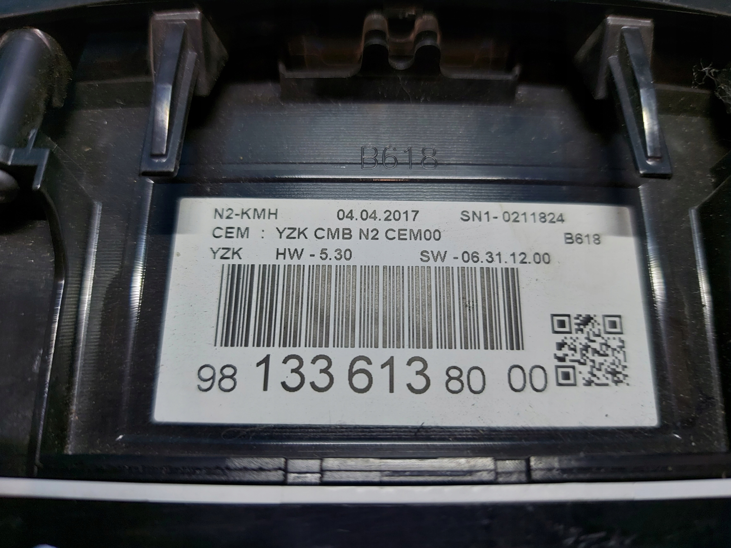 dials clock C3 2017 R 1.6 HDI 981336138000