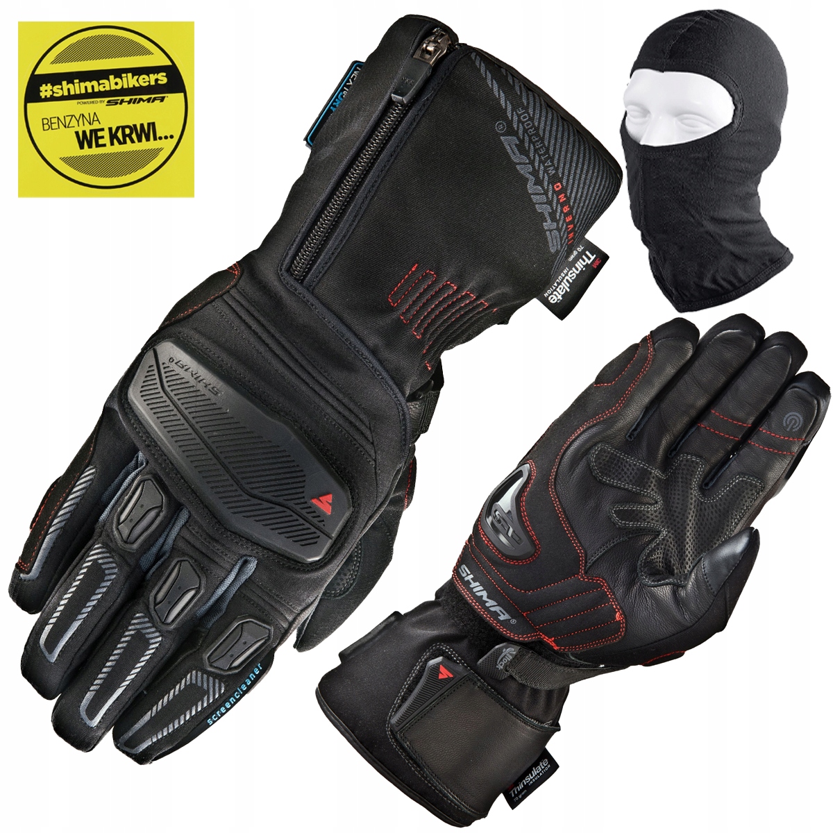 Motocyklové Rukavice Shima Inverno Zateplené, Vodotesné, Zimné Zdarma