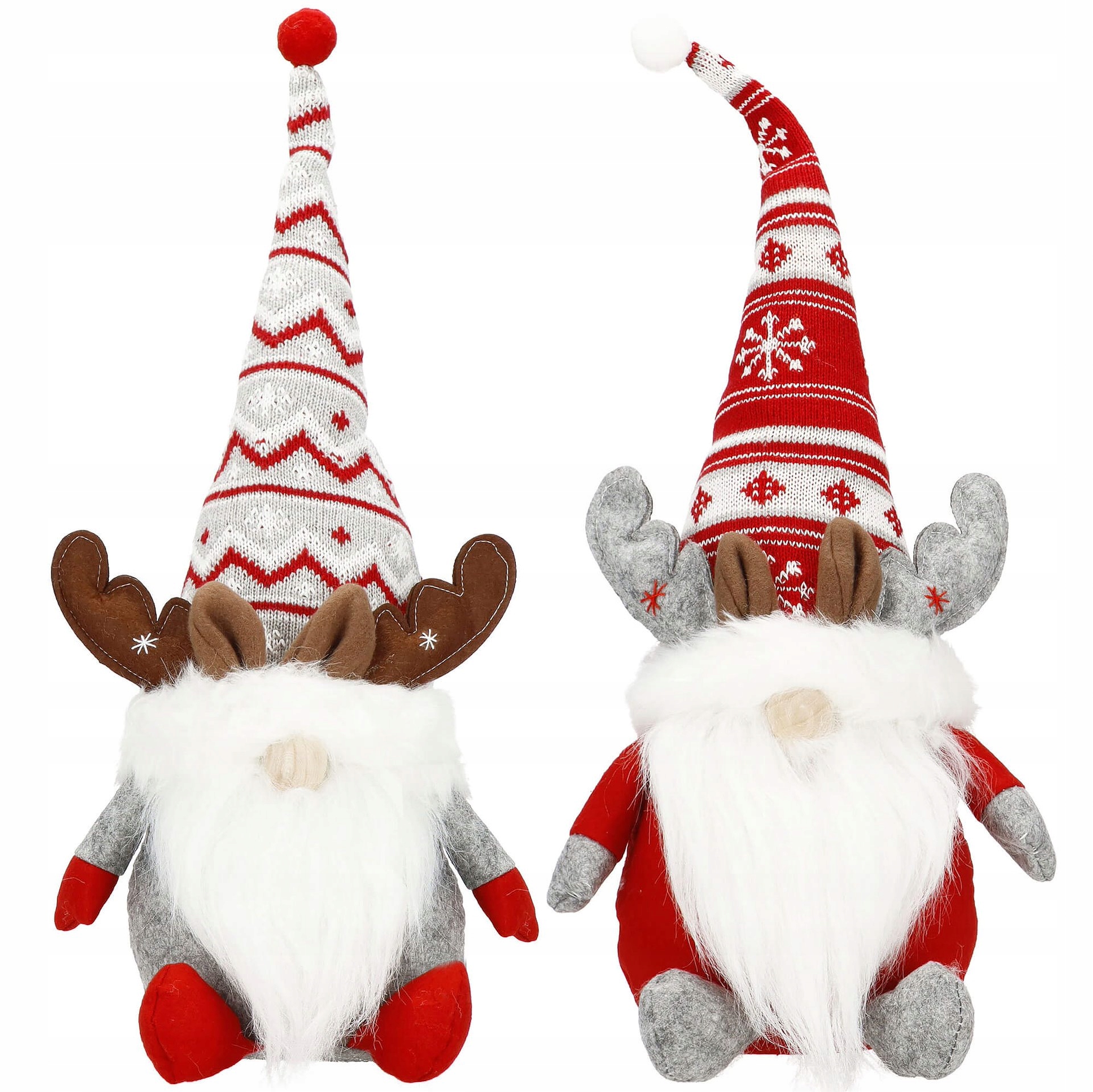 Vánoční Figurky Sobí Skřítek Trpaslík 50cm Dekorace Set 2ks