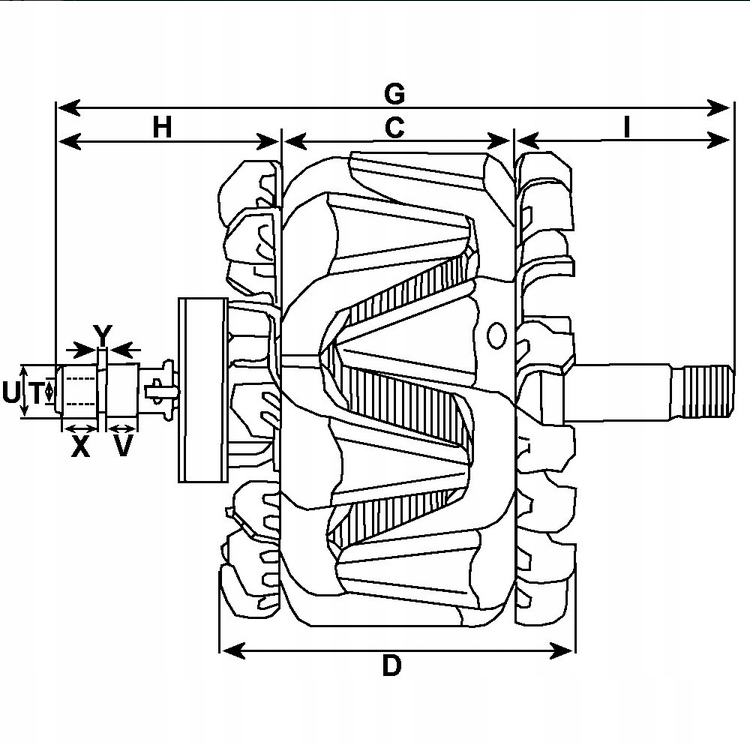 Wirnik alternatora AR3002 Producent części AS-PL