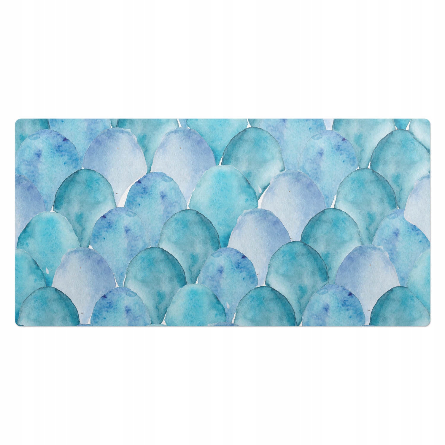 Ochranná podložka na stůl Akvarijní vzory ve tvaru šupin 100 x 50 cm