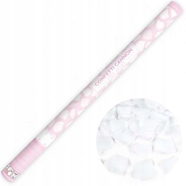 

Tuba strzelająca Płatkami róż 80 Białe płatki róż