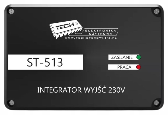 Tech integrator wyjść ST-513 230V, czarny