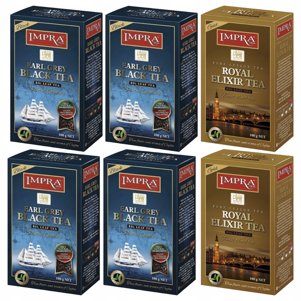 Levně Impra čaj čaj Set černých čajů 2xGOLD 4xEARL Grey 800G