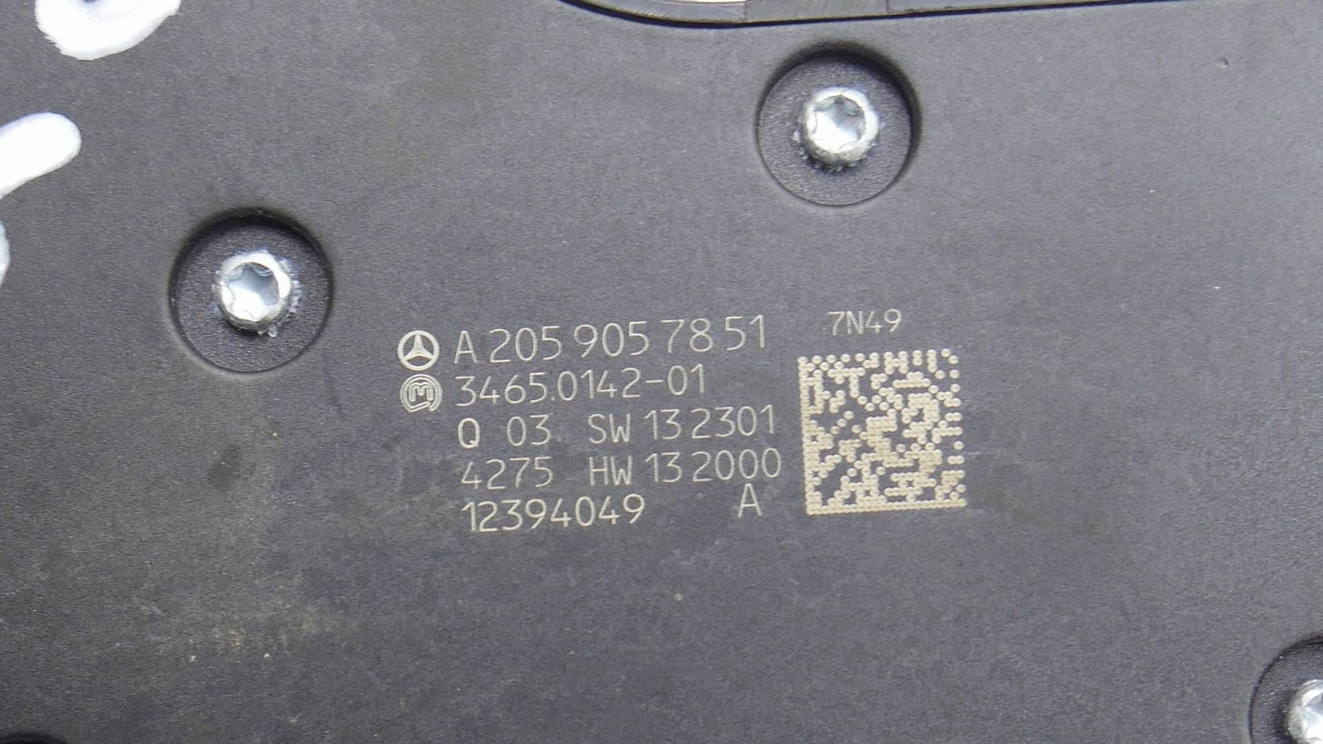 PANEL control seats front right right front MERCEDES C W205 A205905785
