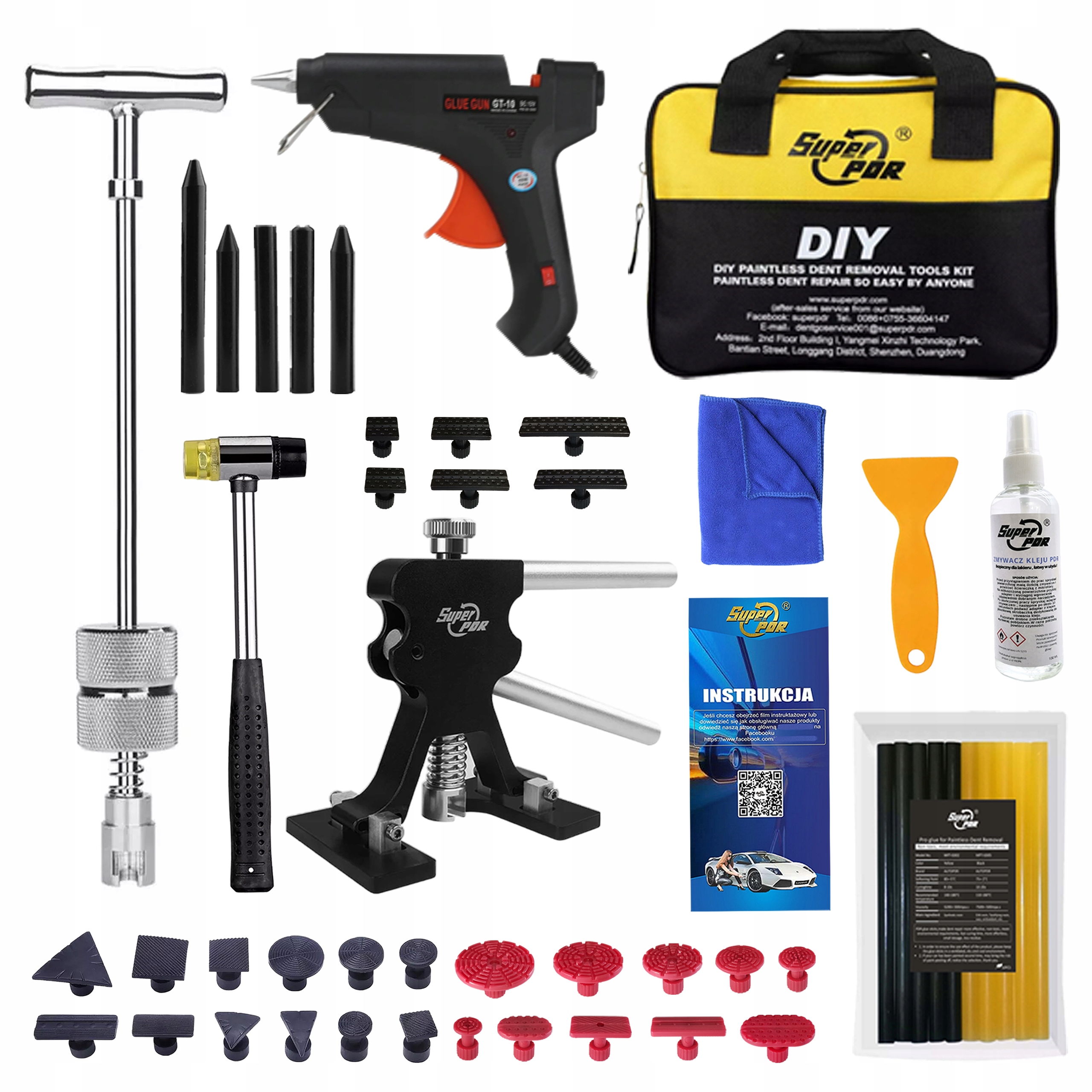 Sada pdr Vyťahovanie preliačin karosérie Nástroje pdr Sada nástrojov