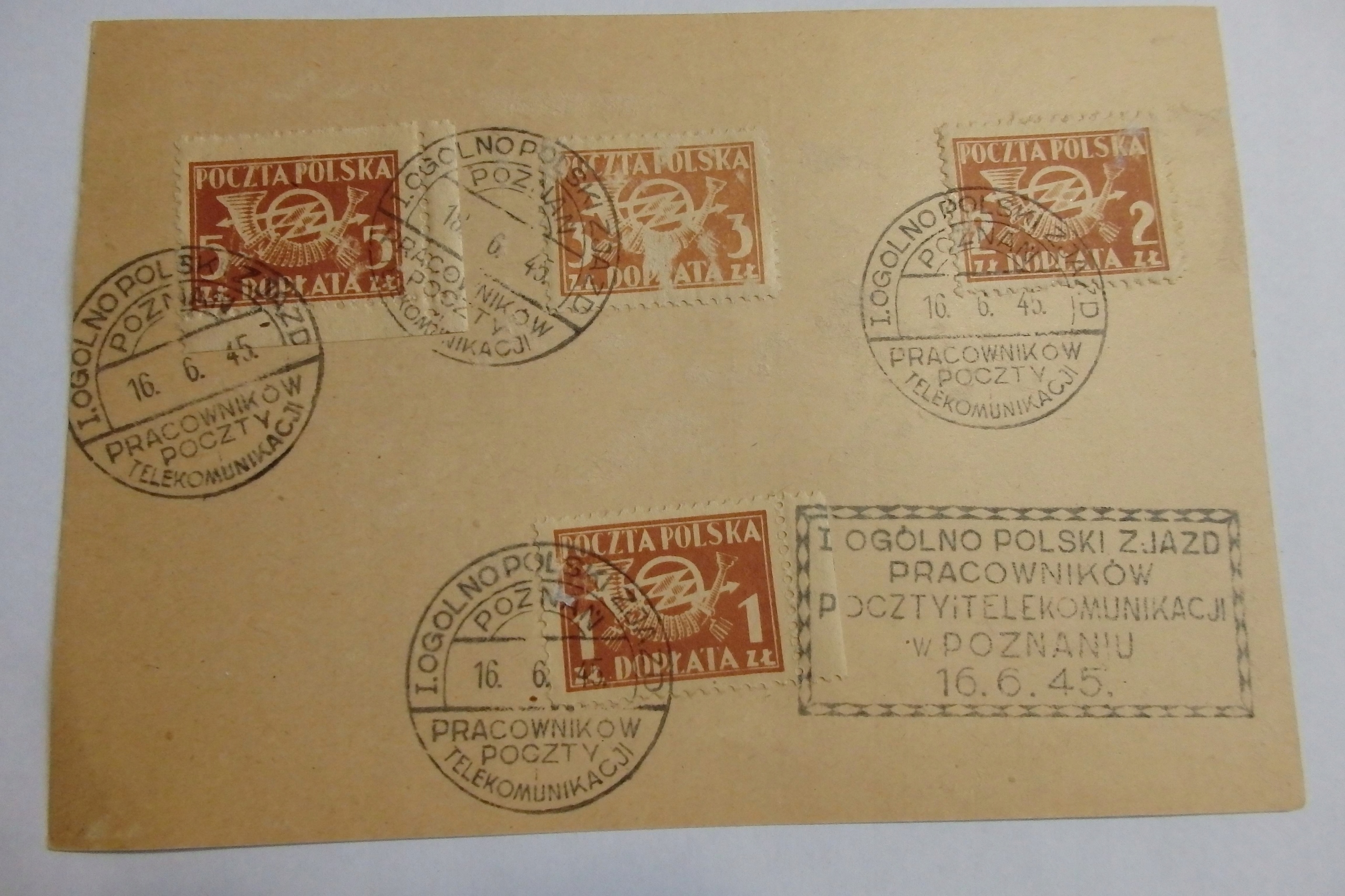 Stara Korespondencja kas. Poznań 1945r. A5949