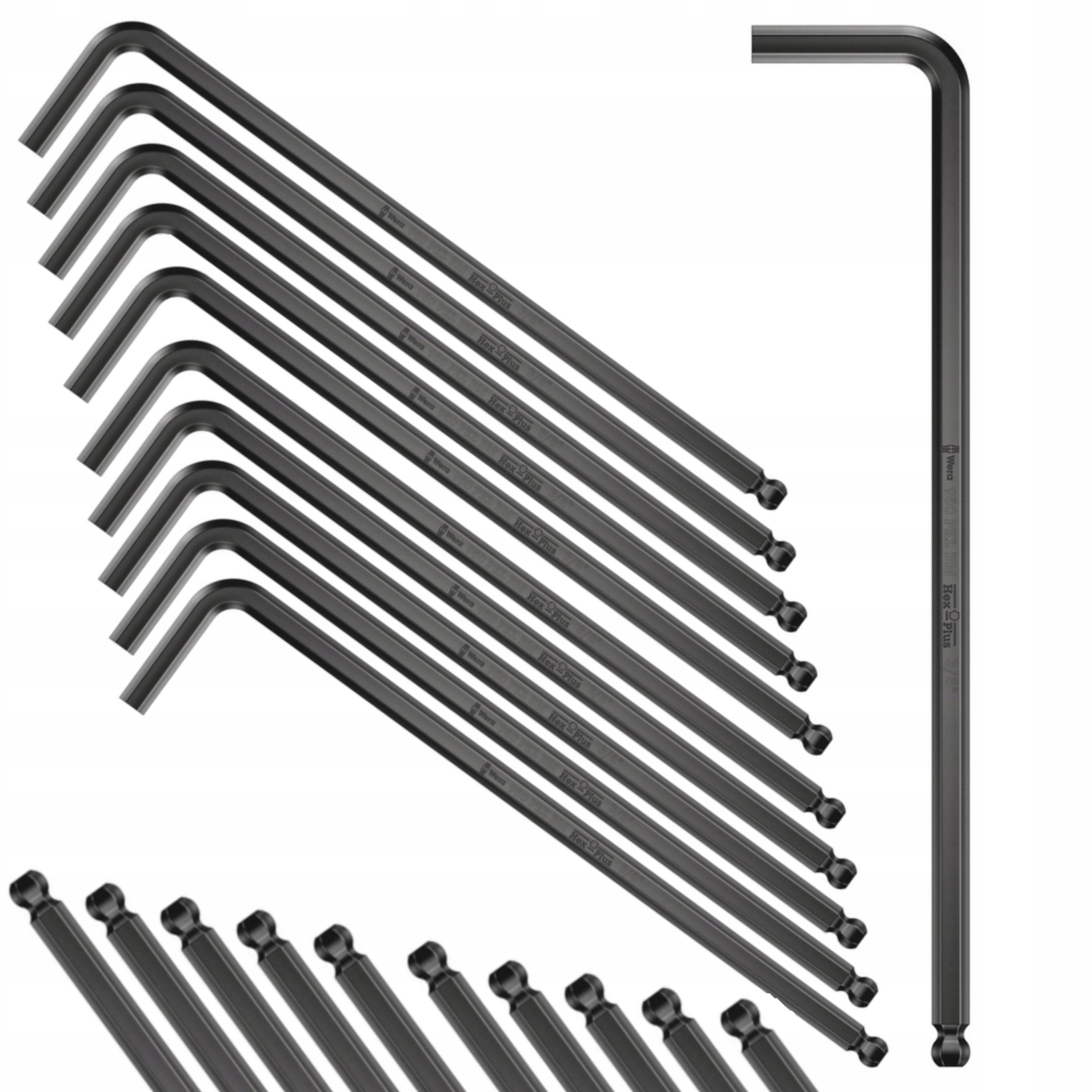 Wera Klucz imbus Ampul z kulką 2,5 mm Black Laser 10 szt.