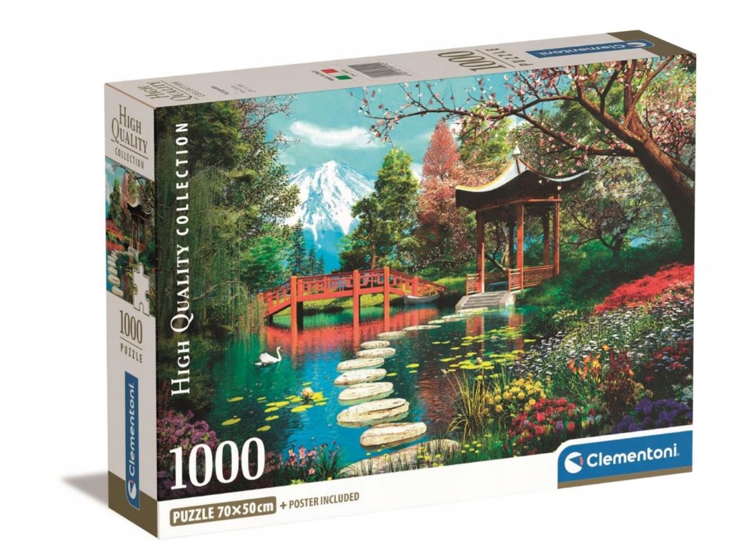 PUZZLE COMPACT 1000 EL FUJI GARDEN CLEMENTONI 39910