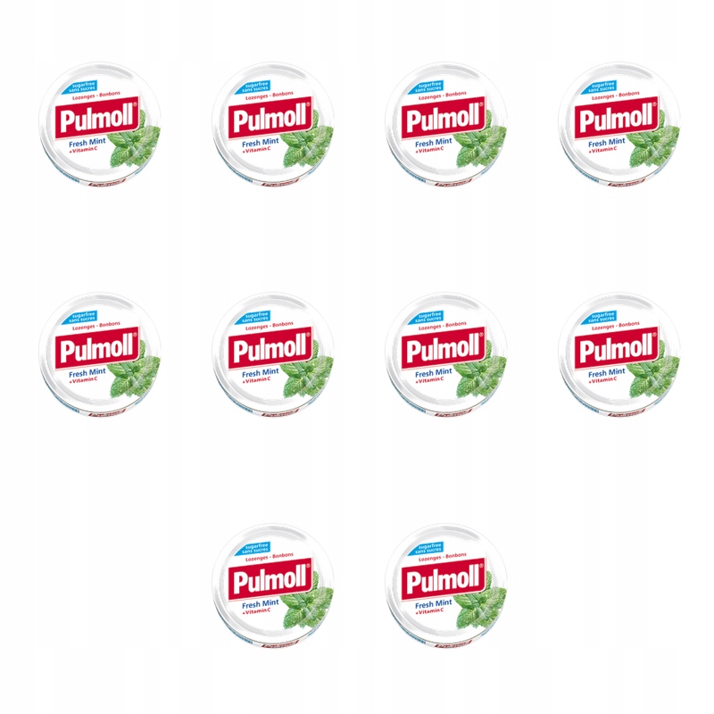 Pulmoll Fresh Mint 45 g X10
