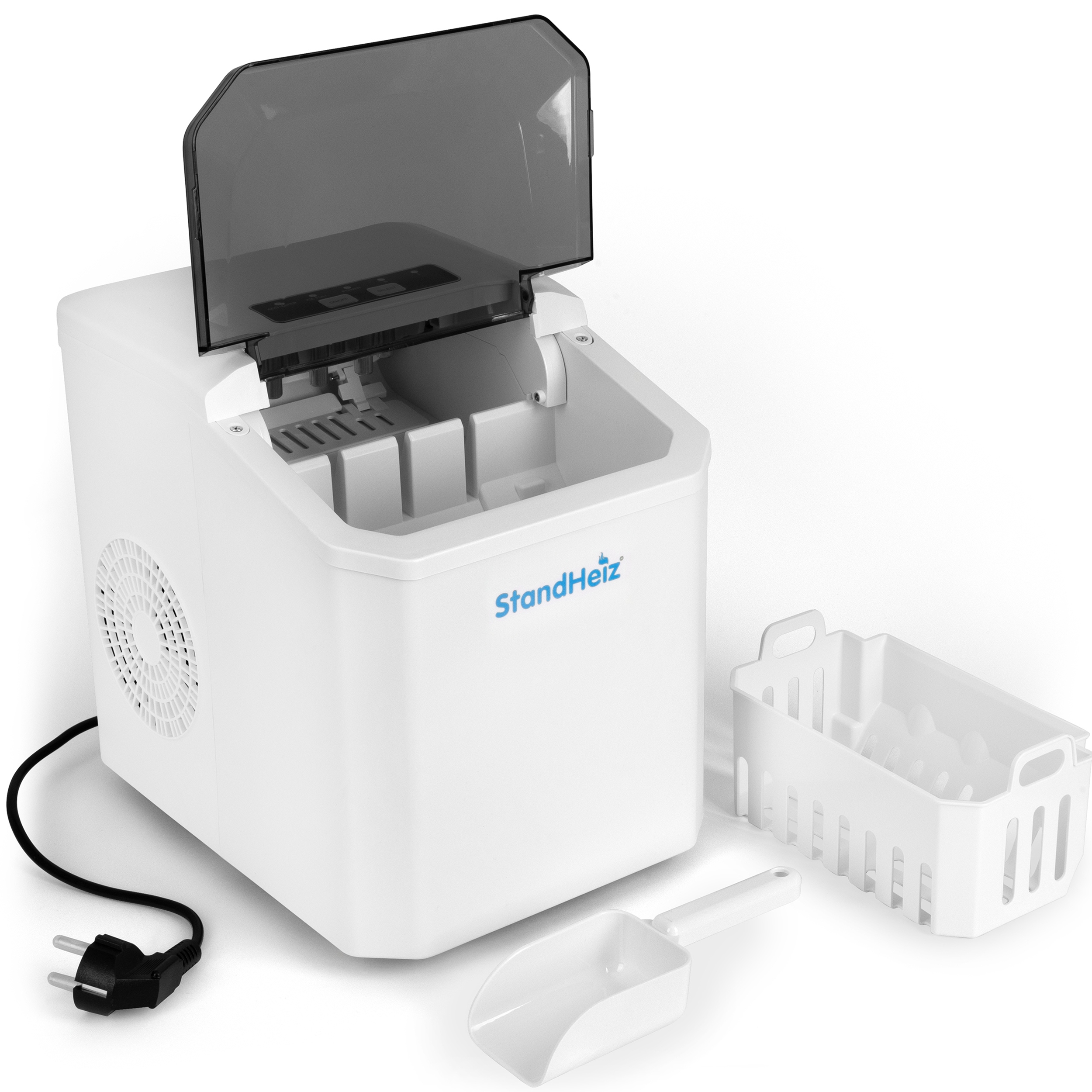 Domácí Kostkovač Na Expresní Led 12 Kg Velký Bílý Přenosný Výkonný Kuchyňský