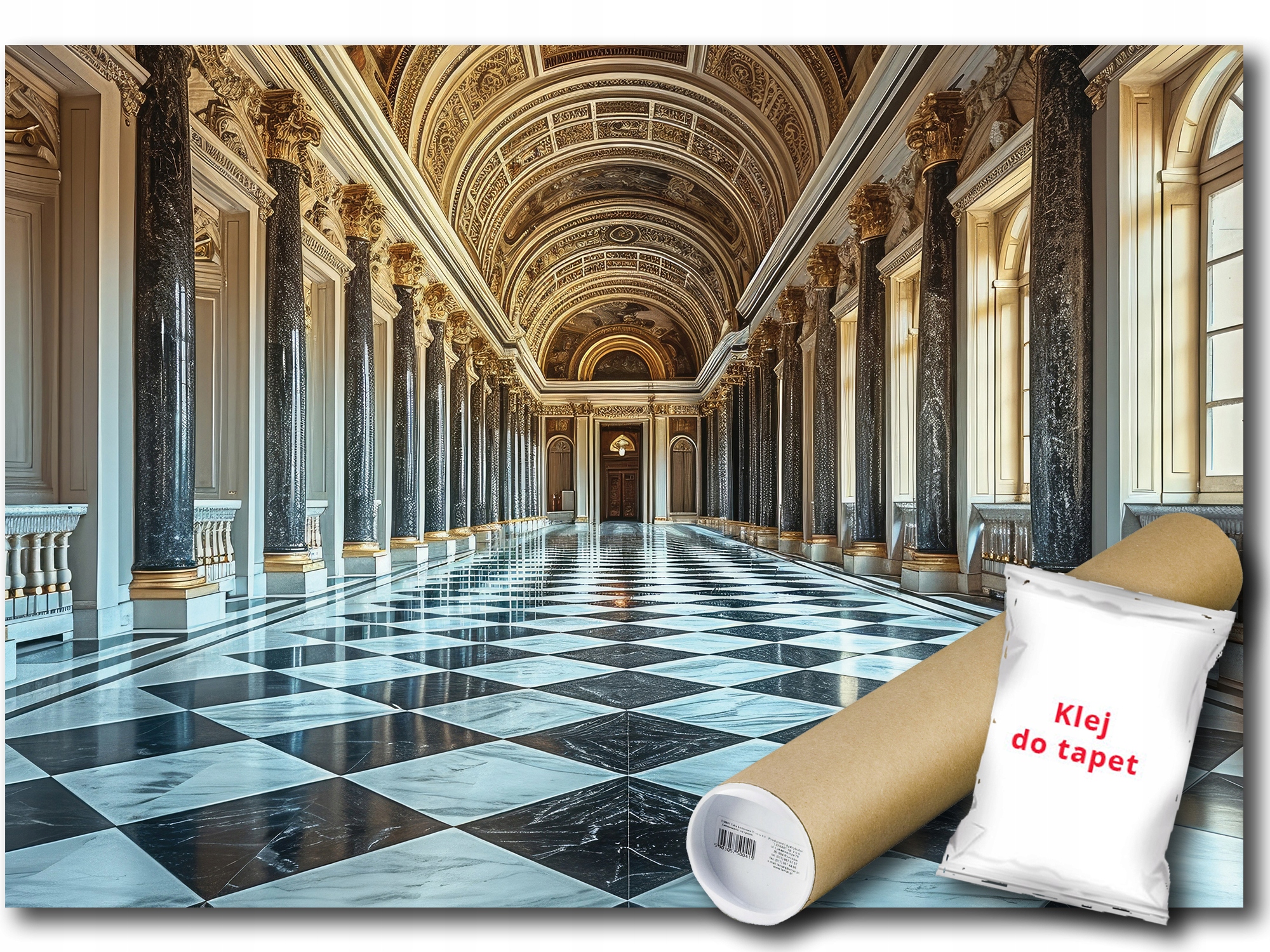 Fototapeta Flizelina Interiér Chodby Hall Kolumny Mramor Zlato 416x290