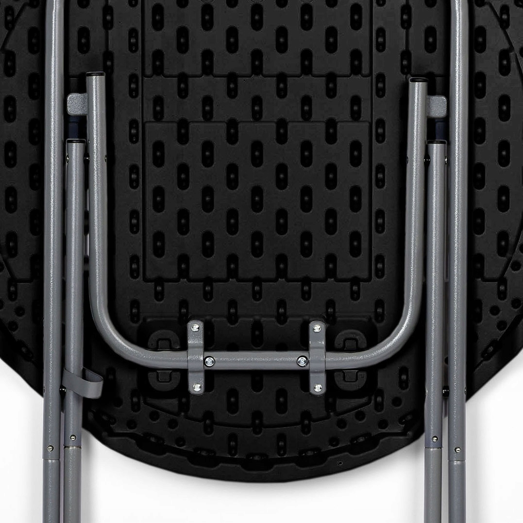 STOLIK KOKTAJLOWY STÓŁ CATERINGOWY BAROWY WYSOKI OGRODOWY SKŁADANY OKRĄGŁY Kolor czarny