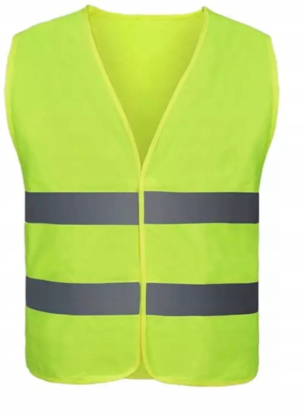 Mocna KAMIZELKA ODBLASKOWA DROGOWA ŻÓŁTA 80 C Marka inna