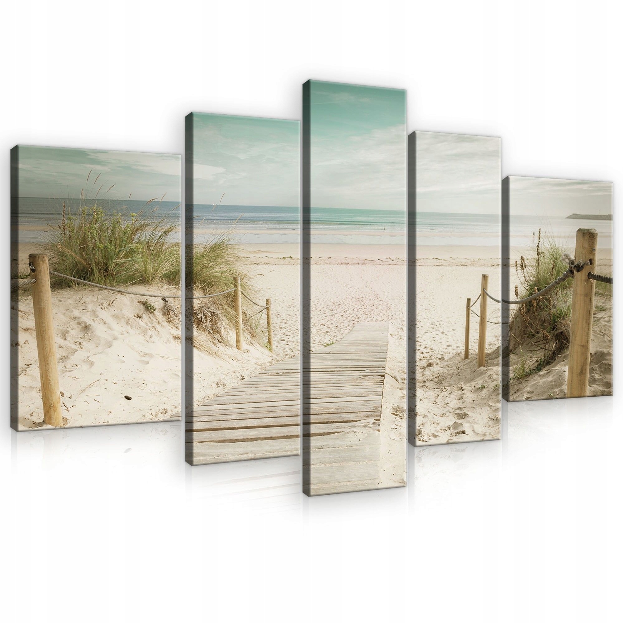 Obraz 170x100 Pláž moře písek duny příroda klid léto krajina dekorace