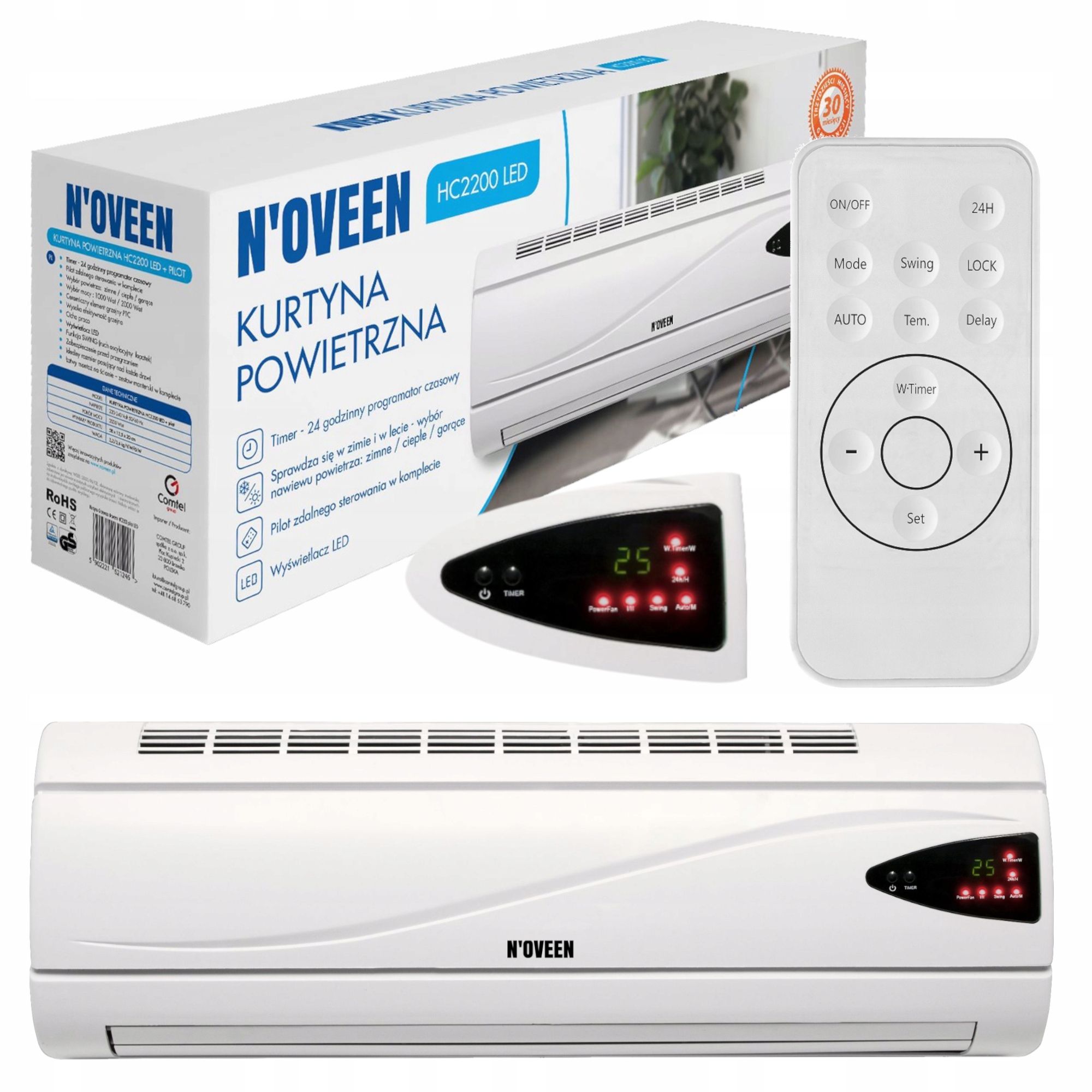 

Energooszczędny Grzejnik Kurtyna Powietrzna 2000W