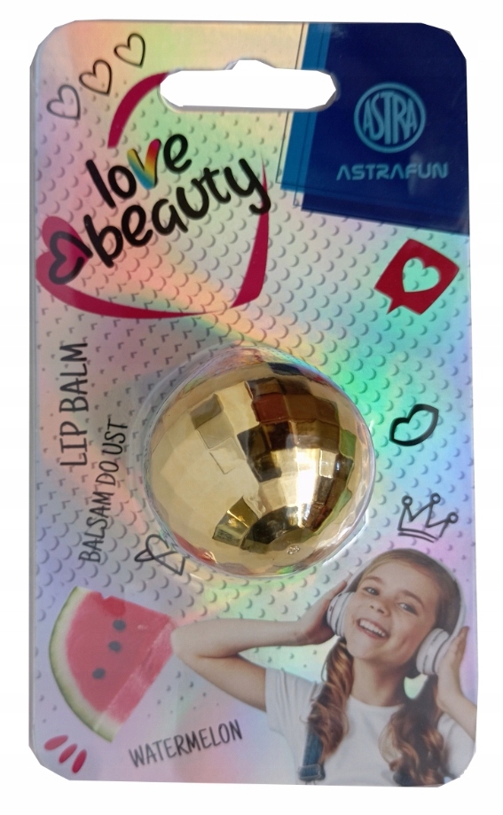 BŁYSZCZYK do ust serce ASTRAFUN DISCO BALL arbuz Marka Astra