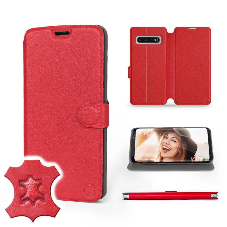 

Etui Mobiwear do Samsung Galaxy S10 - Red Leather