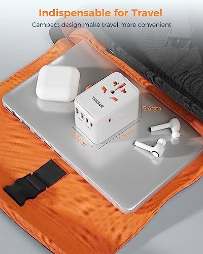 TESSAN Adapter Podróżny 65W GaN Szybkie Ładowanie USB i USB C Uniwersalny — miniatura 7