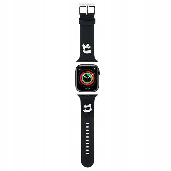 Karl Lagerfeld Pásek Klawmslkcnk pro Apple Watch 38/40/41 mm černý/black strap