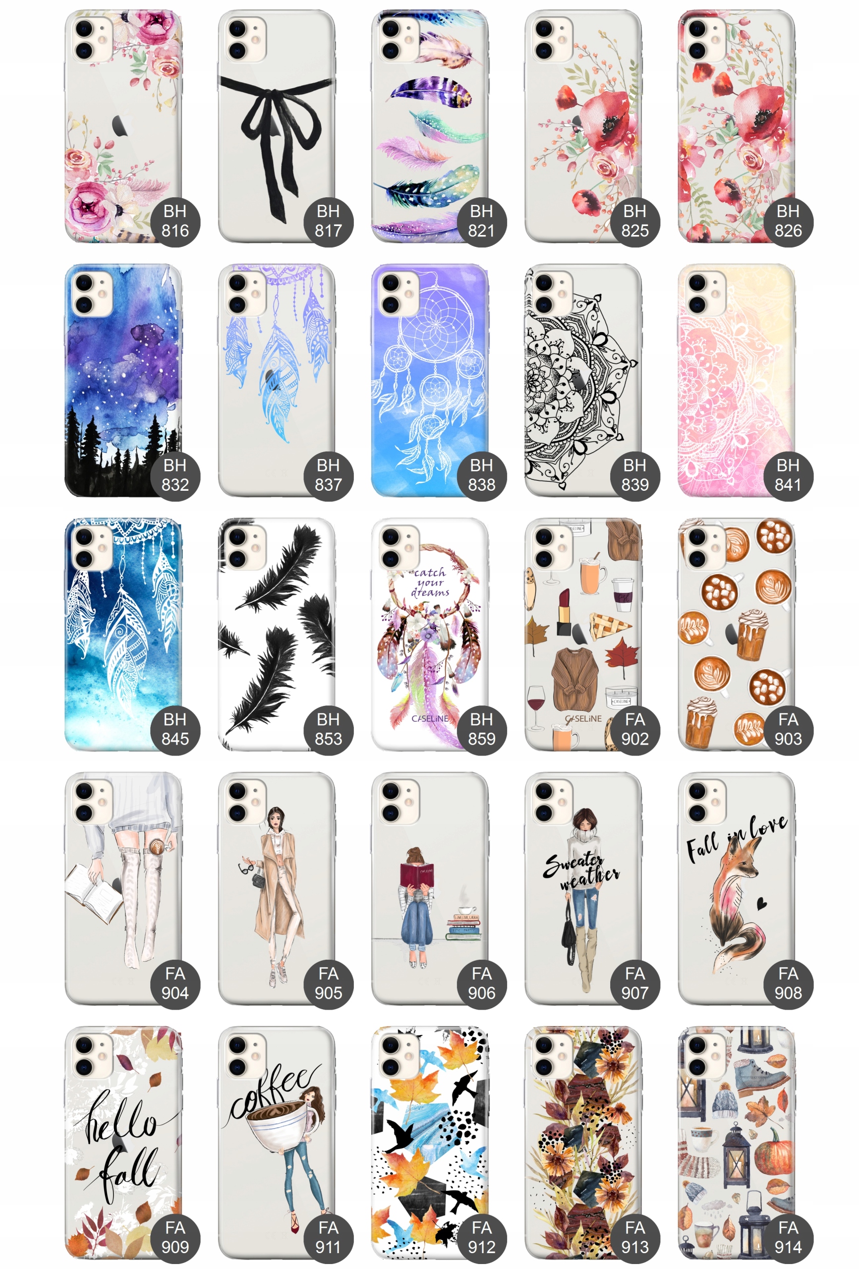 Etui do iPhone 11 case guma wzory silikon