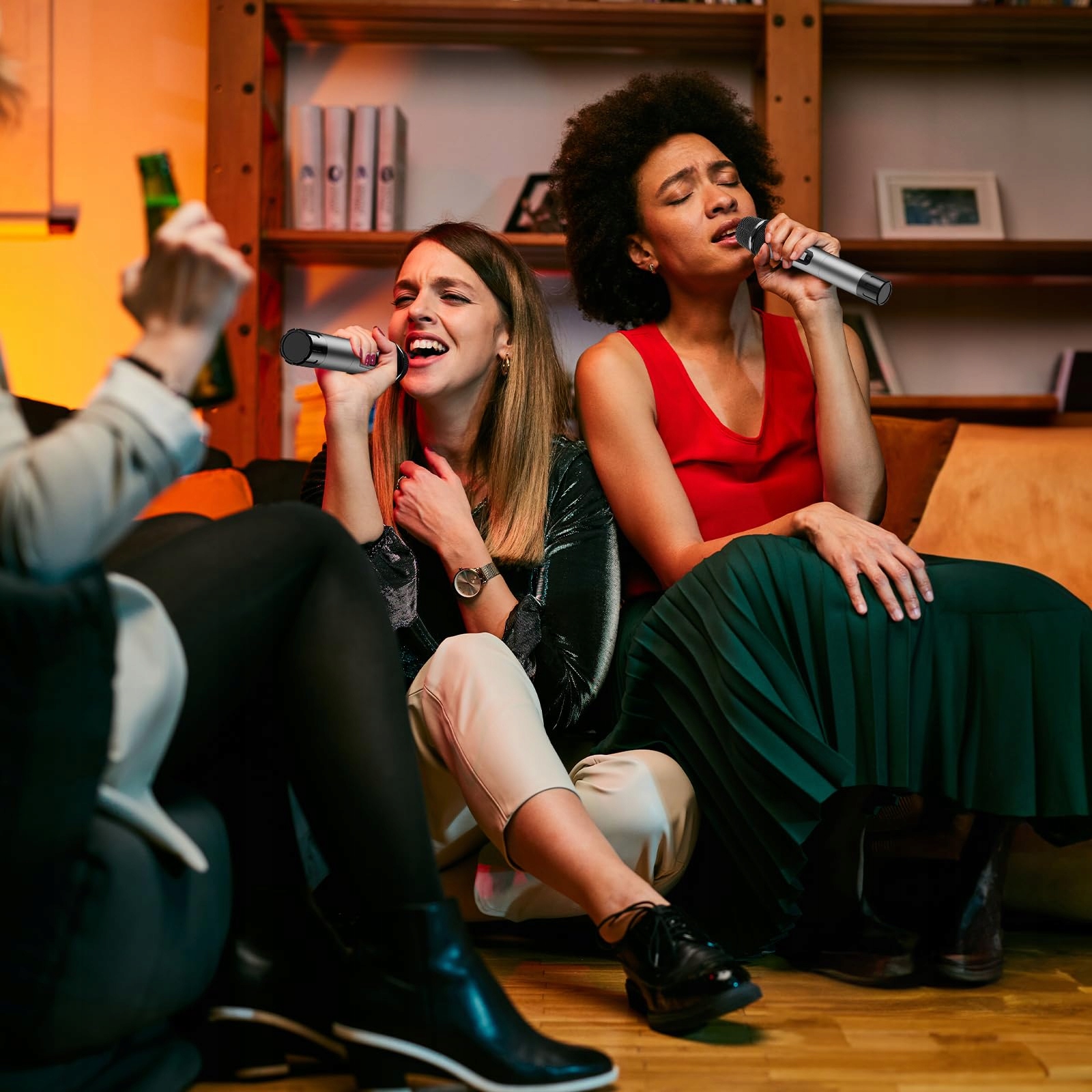 TONOR Mikrofon Bezprzewodowy UHF Dual Karaoke DJ Kościół Spotkania 60m — miniatura 8