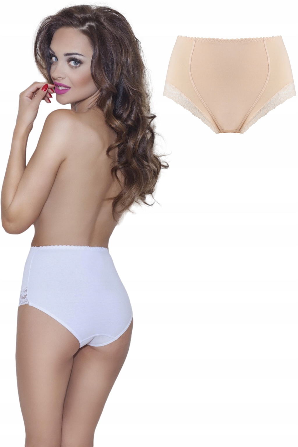 

Wyszczuplające Majtki Figi Modelujące Beżowe XXL