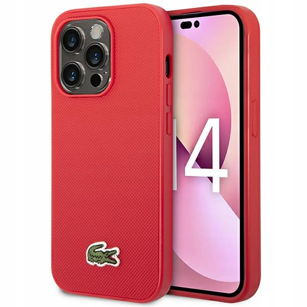 Lacoste LCHCP14XPVCR pevný kryt pro iPhone 14 Pro Max 6,7" červený/červený Iconic Pe