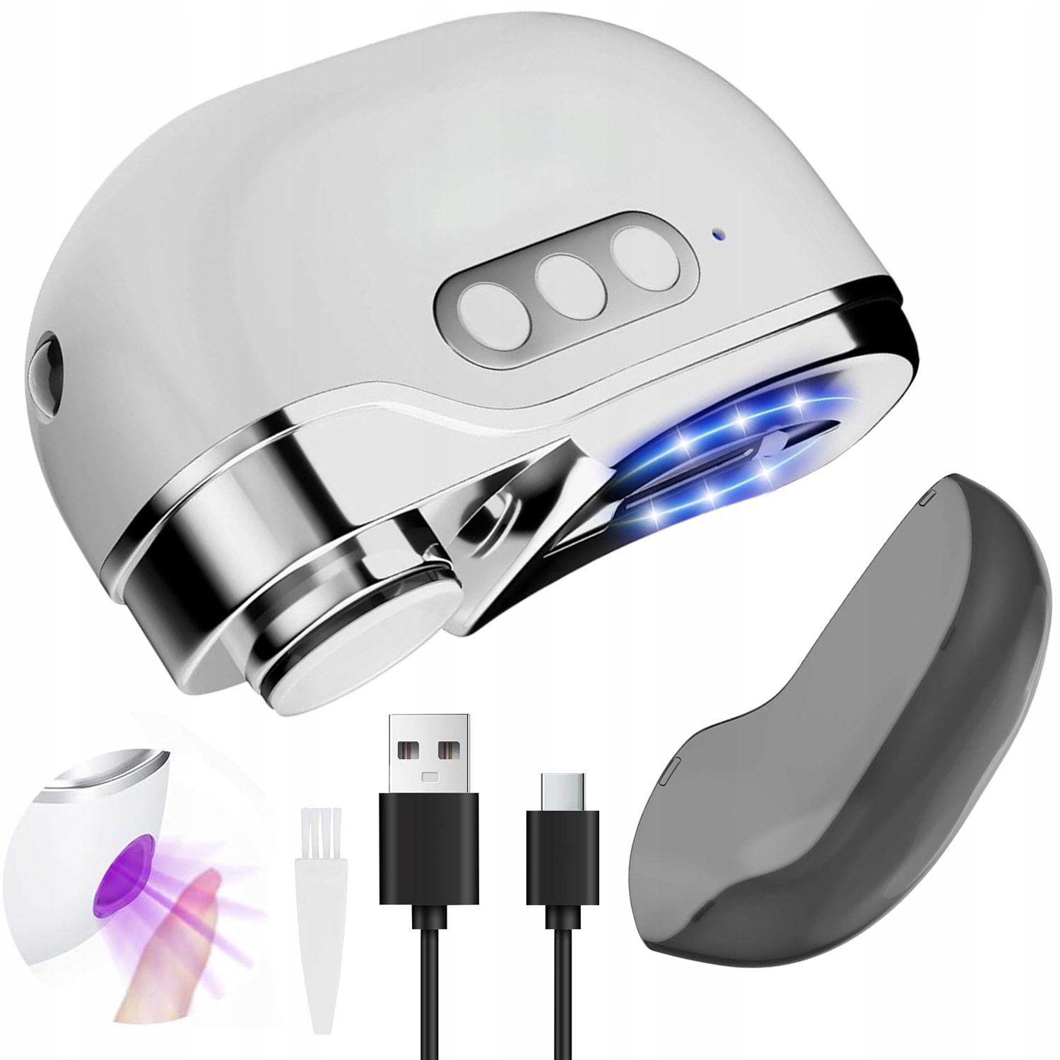 Automatický Zastřihovač Nehtů S Led Osvětlením Pro Děti I Dospělé