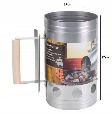 KOMIN DO ROZPALANIA GRILLA WĘGLA BRYKIETU ROZPALACZ KOMINKA PIECA Waga produktu z opakowaniem jednostkowym 1 kg