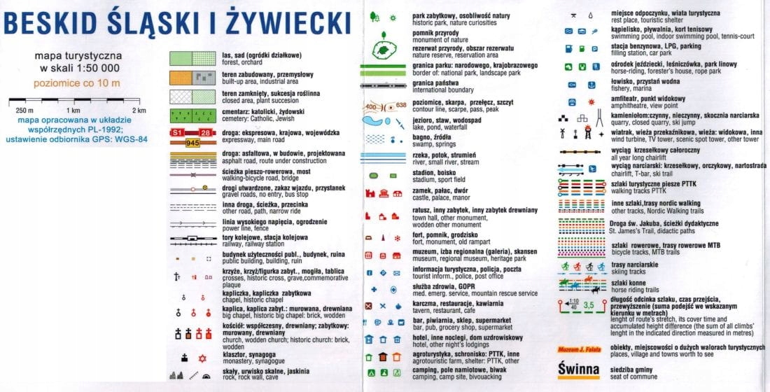 BESKID ŚLĄSKI I ŻYWIECKI MAPA LAMINOWANA 2024 COMPASS Typ publikacji relacja z podróży
