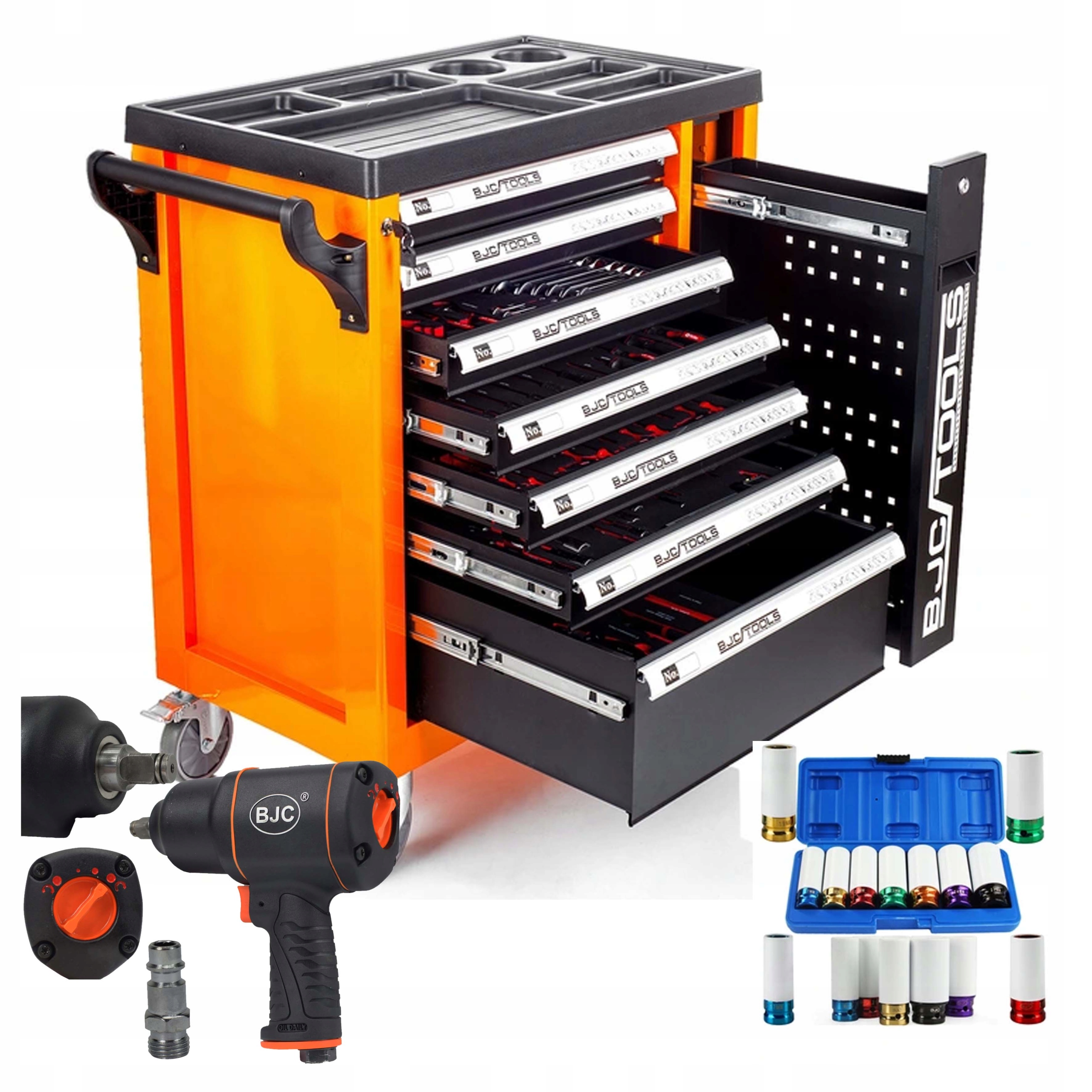 СЕРВИСНЫЙ ШКАФ ТЕЛЕЖКА ДЛЯ ИНСТРУМЕНТОВ 298EL 7 ЯЩИКОВ